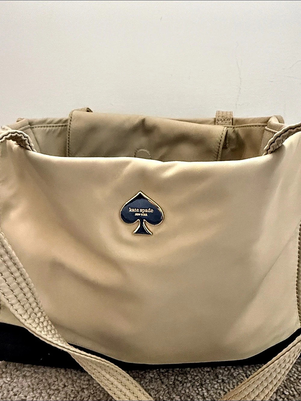 Kate Spade Cream & Black Tote Bag